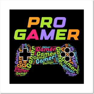 Pro Gamer, Gaming Professional Gamer Gift Idea Posters and Art